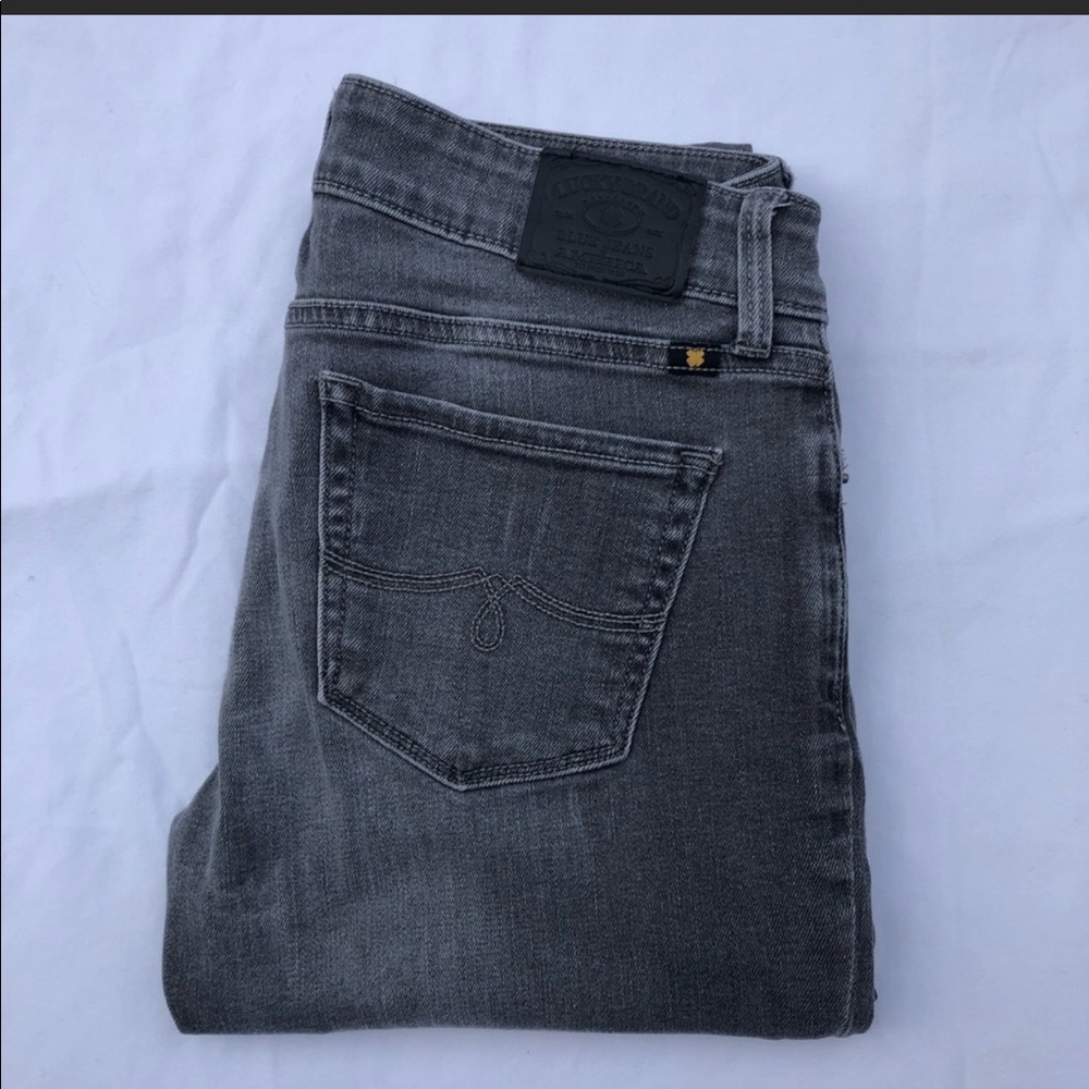 Lucky Brand Lolita gray skinny denim jeans SZ 0/25